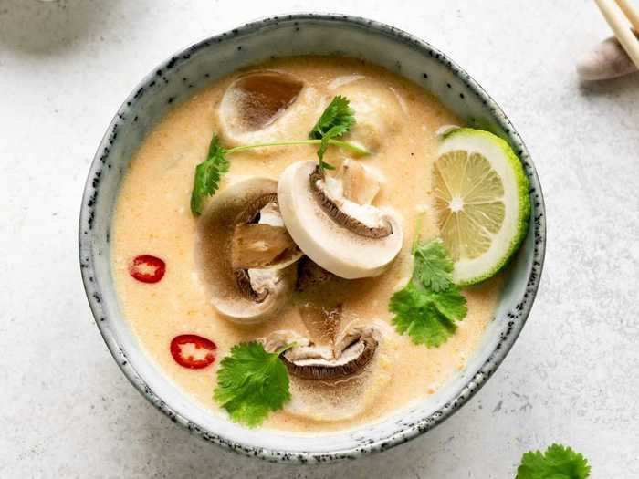 Or have a bowl of chicken coconut soup that will definitely soothe the soul.