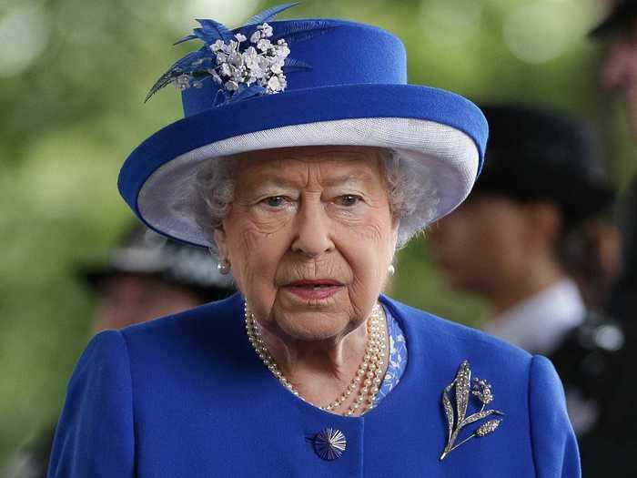 The actual Queen Elizabeth behaves in a much more distinguished fashion.