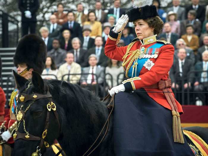 Olivia Colman also played the Queen for two seasons of "The Crown."