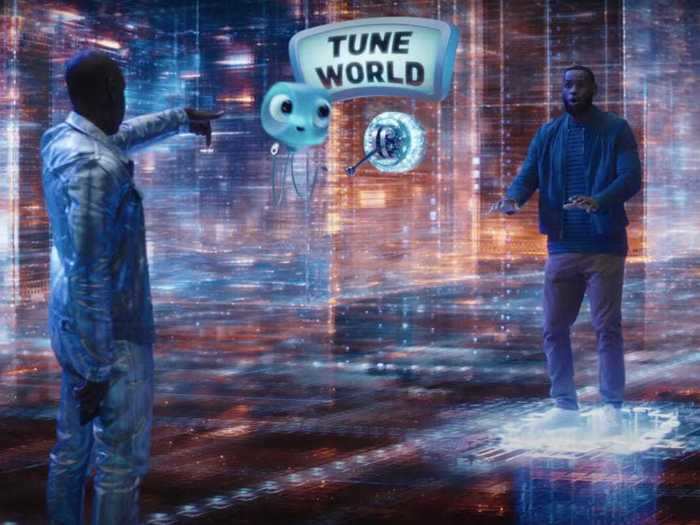 The digitized realm is helmed by "Al-G Rhythm" - played by Don Cheadle - who sends LeBron to "Tune World" for the ultimate basketball showdown.