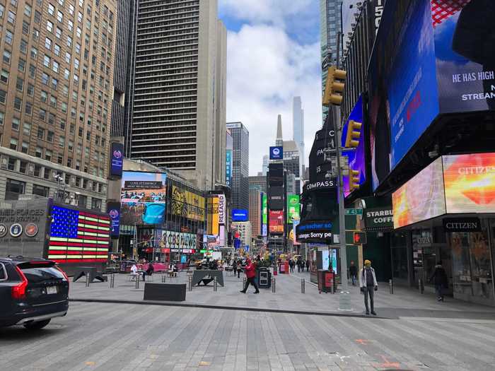 Now, Times Square is slowly coming back to life.