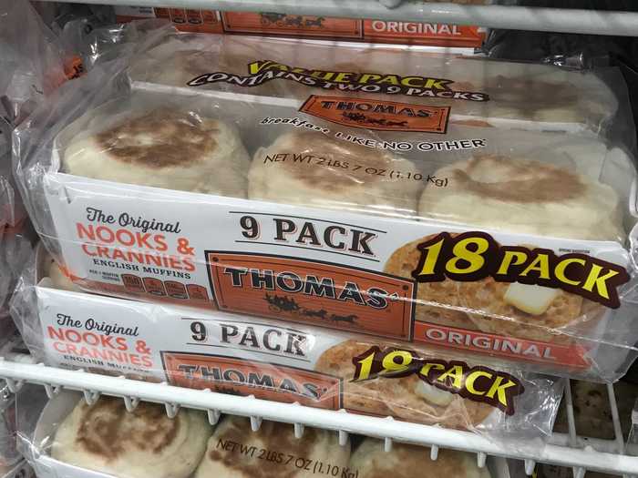 This package of English muffins comes to $0.32 per muffin.