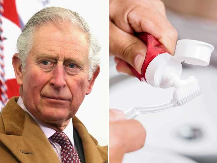 Prince Charles reportedly has a butler to squeeze toothpaste onto his toothbrush every morning.