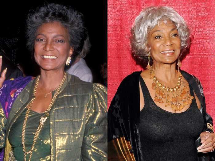 Nichelle Nichols has been in the spotlight for almost six decades, and she looks good with both black and silver hair.