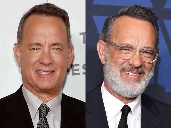 Tom Hanks has been seen sporting a silver beard over the last couple years.