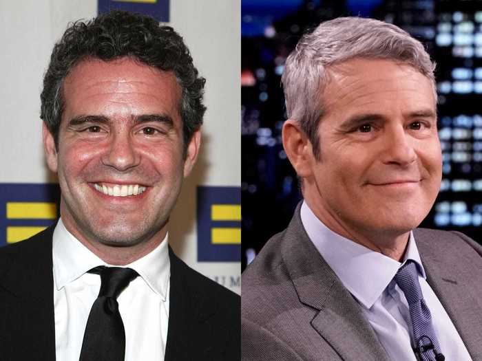 Andy Cohen has been going gray naturally over the years.