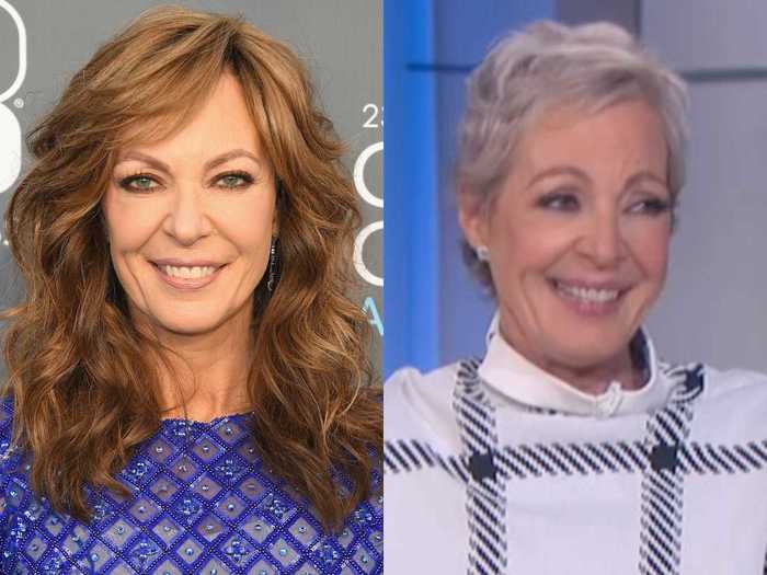 Stopping the use of extensions and hair dye has made Allison Janney feel "free."