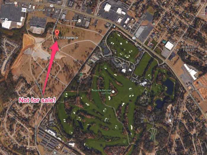 There is a house located in the middle of the Augusta National parking lot because the owners refuse to sell it. The family has reportedly turned down "millions."