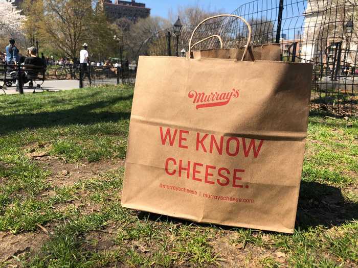 Once I got my grilled cheese, I walked to Washington Square Park for a taste test.