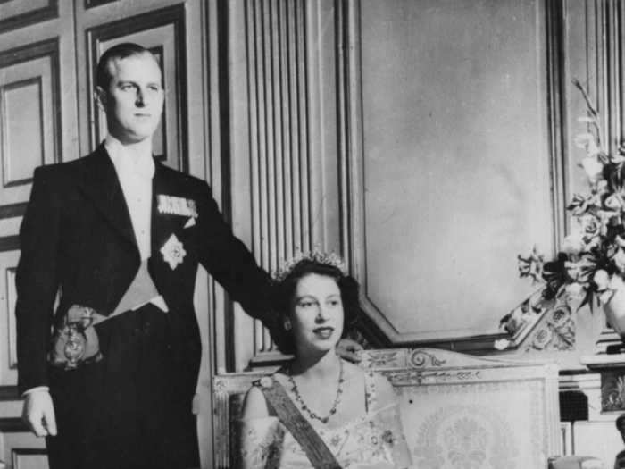 When she took the throne, Philip stood by the side of Queen Elizabeth II...