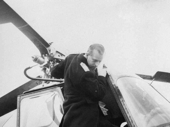 Still, he managed to maintain interests outside of his new royal duties. After qualifying as a pilot in 1953, Philip was the first member of the Royal family ever to fly out of Buckingham Palace Garden in a helicopter.