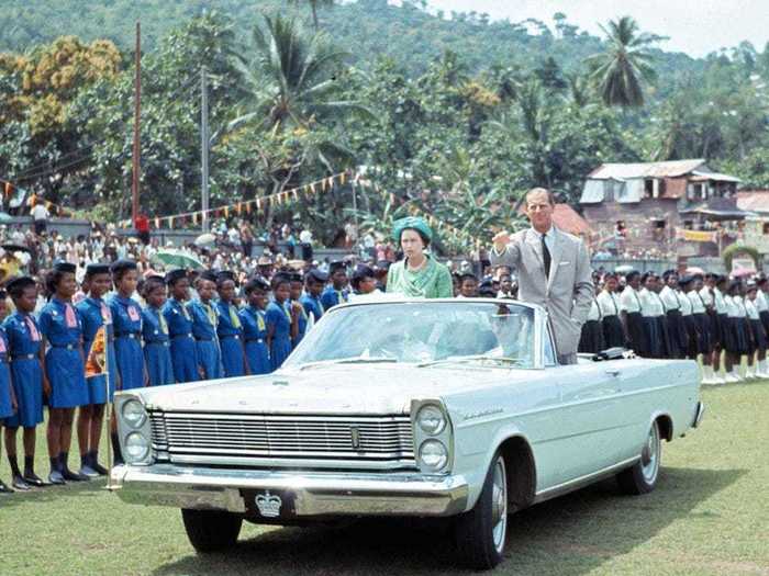 1966: The Queen and her husband visited St. Lucia.