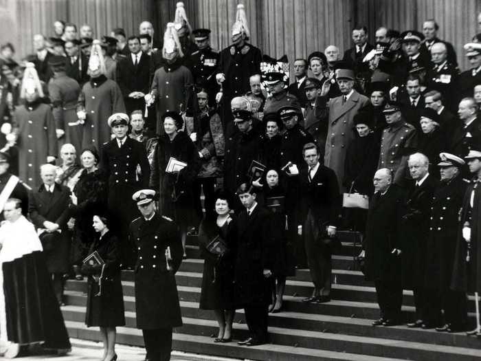 1965: Philip attended the funeral of Sir Winston Churchill.