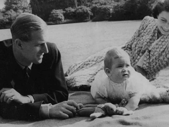 1949: Philip spent many of his younger years in the Royal Navy meaning family time was precious.