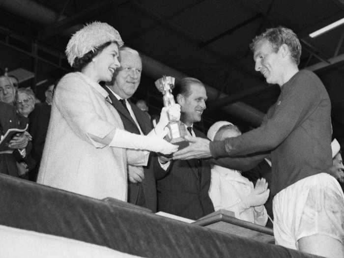 In 1966, he was present as England won the football World Cup for the first, and only, time in its history - a moment widely considered one of the greatest in British history.