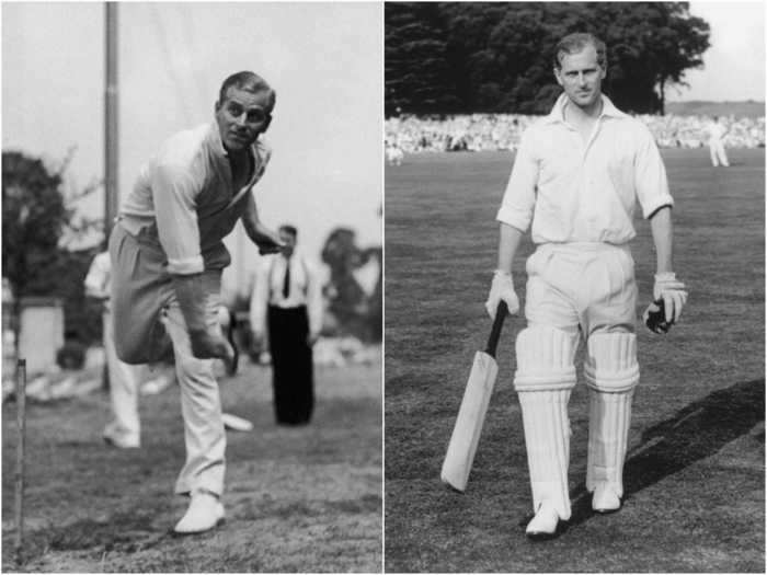 Prince Phillip was an avid cricket player during his youth. Here he is in 1947 and 1953. He was also president of the Marylebone Cricket Club, one of cricket