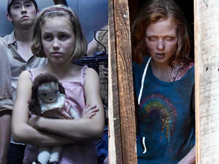 13. Sophia was found zombified in a barn after going missing at the start of season two.
