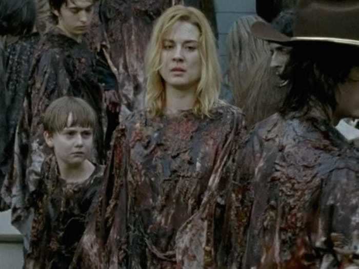 38. Just as sparks were starting to fly between Jessie and Rick, she was devoured by walkers.