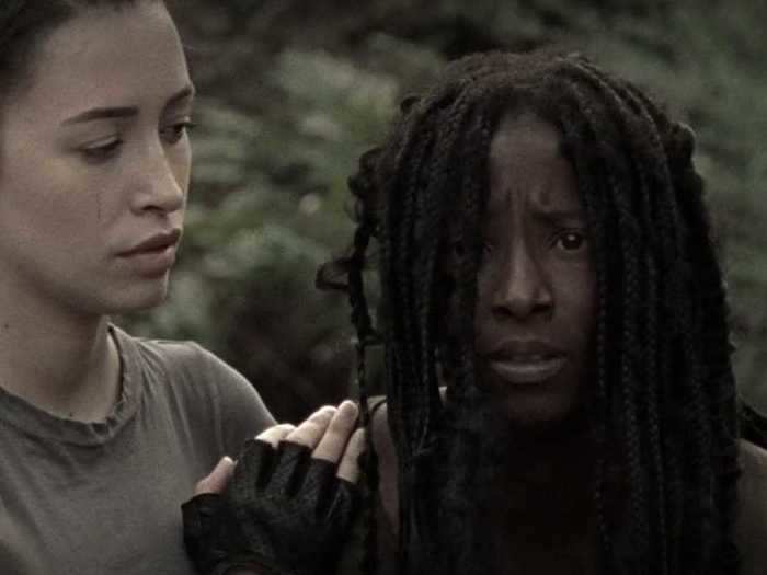 45. Michonne was forced to kill her old friend, Jocelyn, when she threatened the lives of herself, Judith, and her unborn child.