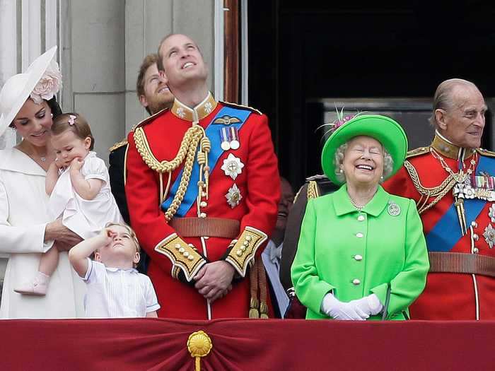 They made memories with their ever-expanding family - including adorable great-grandchildren Prince George, Princess Charlotte, and Prince Louis.