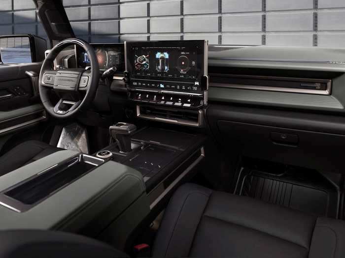 Standard equipment on the Hummer EV SUV includes a satellite trail-mapping function that lets drivers find off-road routes and charging stations.