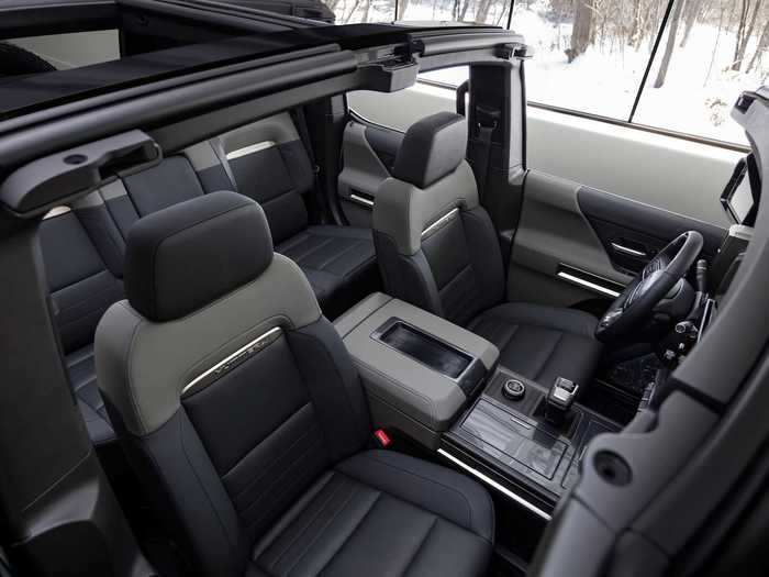 The SUV also comes with a transparent roof made up of removable panels.