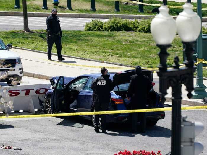 April 2: A car rammed into an outside barrier at the Capitol, resulting in the death of a Capitol police officer.