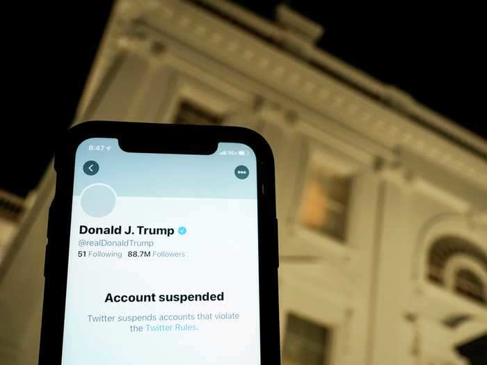 January 8: Twitter permanently banned President Trump