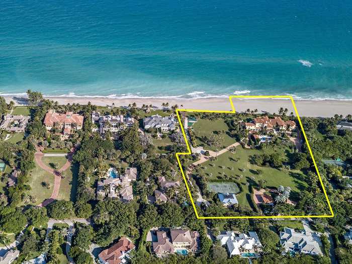 At 7.35 acres, his new Palm Beach property is the third-largest oceanfront parcel of land in Palm Beach County, according to the listing.