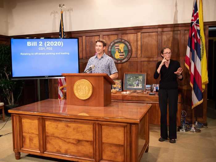 Honolulu updated parking ordinances to promote walkability and the use of clean energy transportation