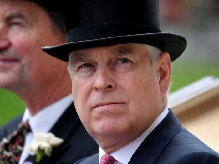 Prince Andrew spoke to reporters about his father