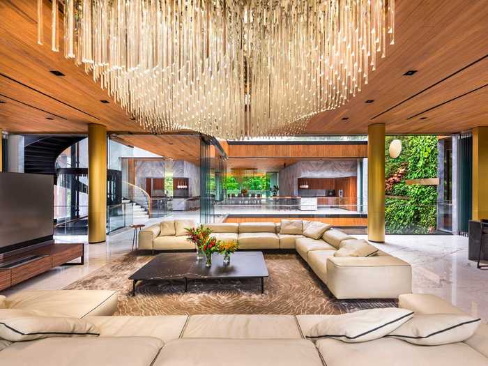 The bungalow sprawls across 33,700 square feet.