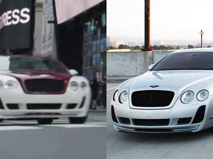 Roman drives a Bentley GT BR9 Coupe through the streets of New York City in "The Fate of the Furious."