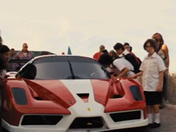 Tej is seen driving a Ferrari FXX briefly at the start of "Fast 6."