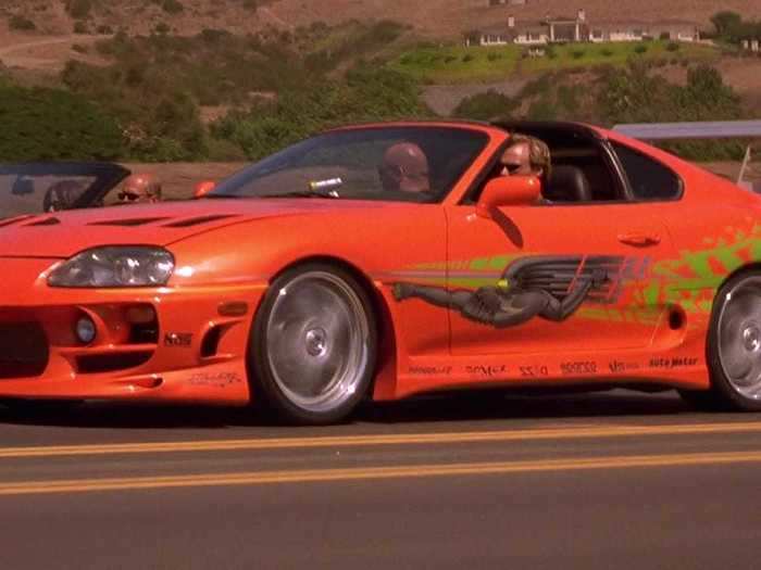 After his Eclipse gets totaled, Brian gets a 1994 Toyota Supra MK IV Supra to fix up.