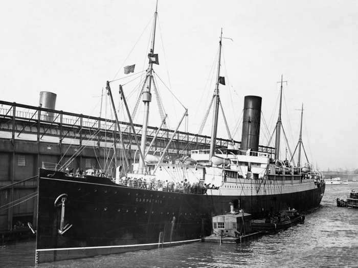 The Carpathia eventually docked at Pier 54 on April 18 at 9:30 a.m.