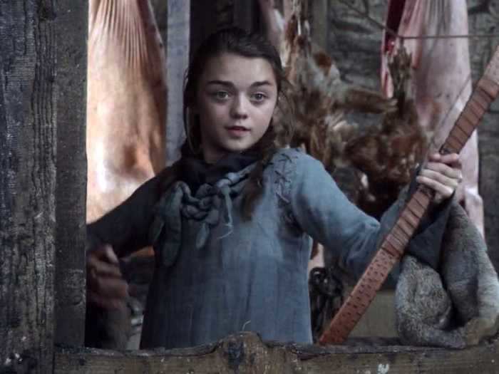 At the start of the series, Arya Stark was the tomboyish younger sister who hated everything Sansa loved.