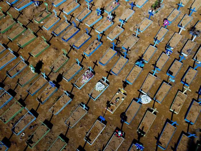 The sheer scale of graves in the city of Manaus is staggering.