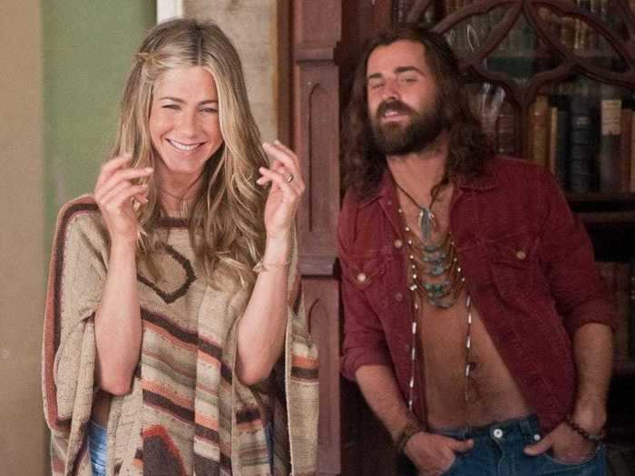 February 2012: Aniston and Theroux starred in the romantic comedy "Wanderlust."