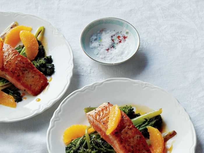 This orange sauce will give your salmon a burst of freshness.