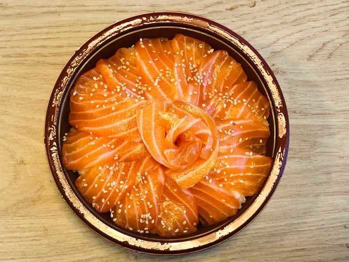 A salmon donburi bowl always makes for a quick and delicious lunch.