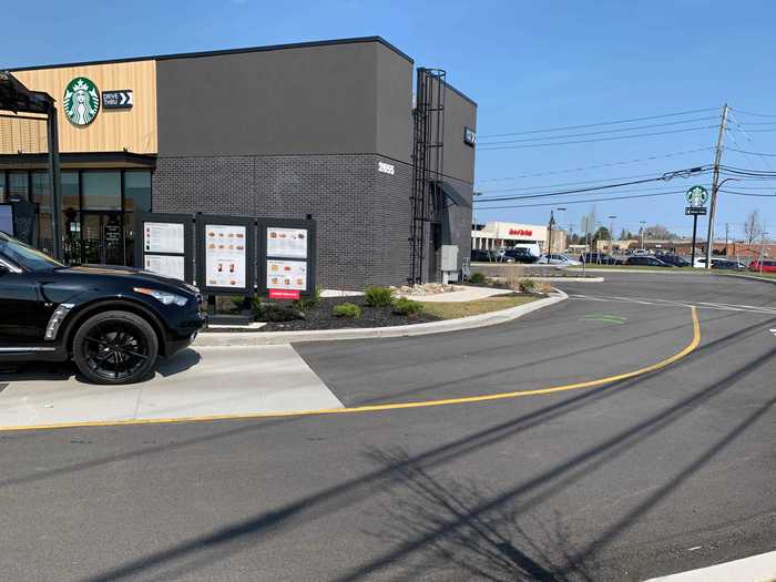 Like Dunkin, this drive-thru only had one lane that every car had to go through, but that could change in the future.