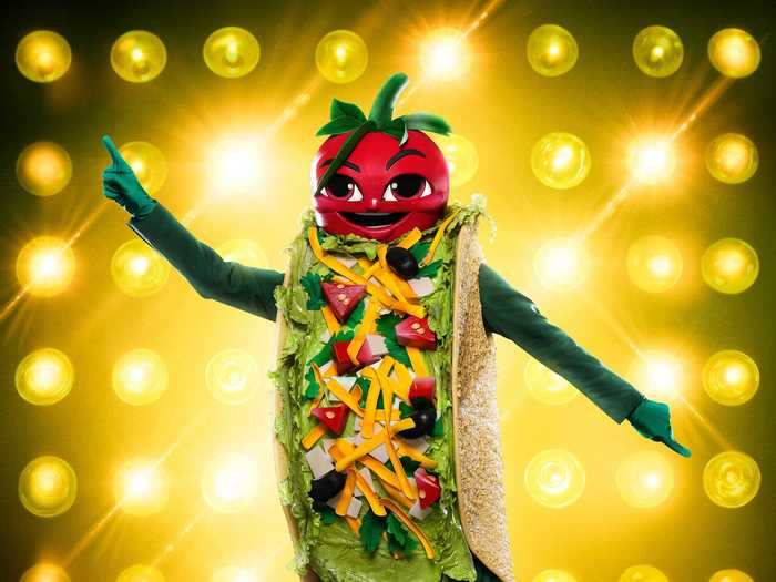 Taco just had a giant tomato for a head - just think about what that would look like in real life.