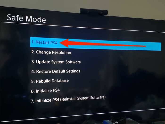 Method 1: Restart your PS4