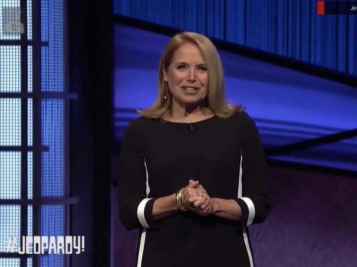 Katie Couric was the first guest host outside the "Jeopardy!" production team - and the first woman ever to guest host the show.