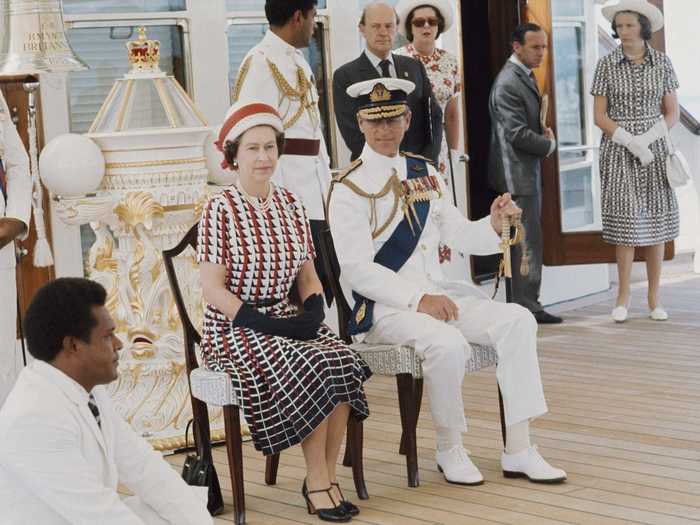 The Queen traveled on the ship for tours abroad, during which she would meet with dignitaries both on land and onboard.