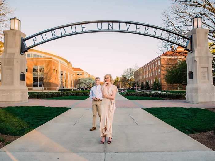 Then it was time to put the proposal plan into place. Reynolds decided to pop the question while Padgett was taking her graduation photos.