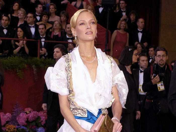 2004: Uma Thurman made the daring decision to be the worst dressed on the Oscars red carpet this year.