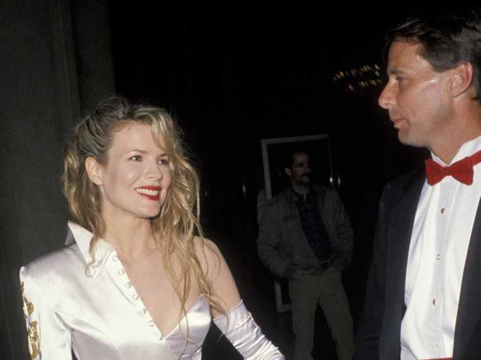 1990: Kim Basinger mixed menswear and red carpet glam in this ... interesting gown.