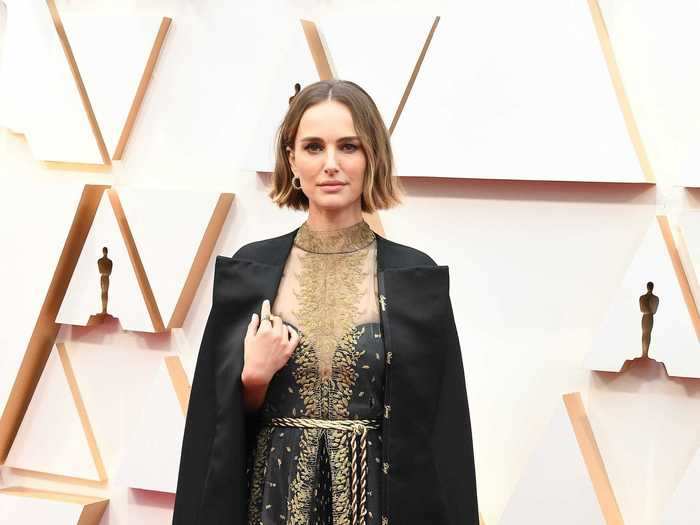 Natalie Portman made a statement in her Dior outfit at the 2020 Oscars.